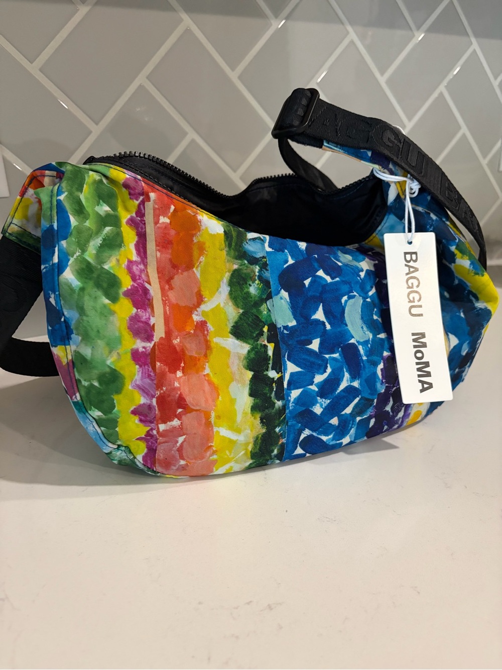 Baggu x MoMA Alma Woodsey Crossbody Bag (Medium Crescent)